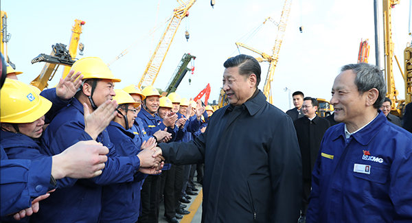 中共中央總書記、國家主席、中央軍委主席習(xí)近平親臨徐工集團(tuán)考察調(diào)研